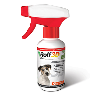 RolfClub 3D спрей от клещей и блох для собак 200мл